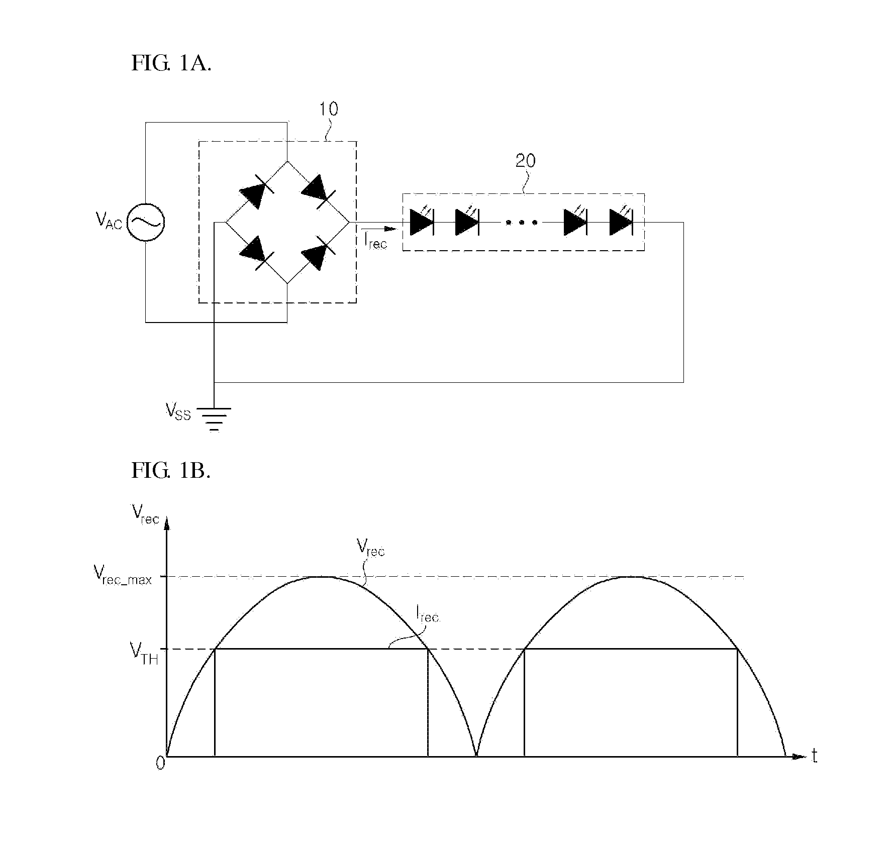 LED lighting apparatus with improved total harmonic distortion in source current