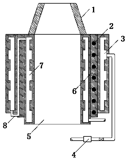 Alcohol-based vaporization combustion furnace