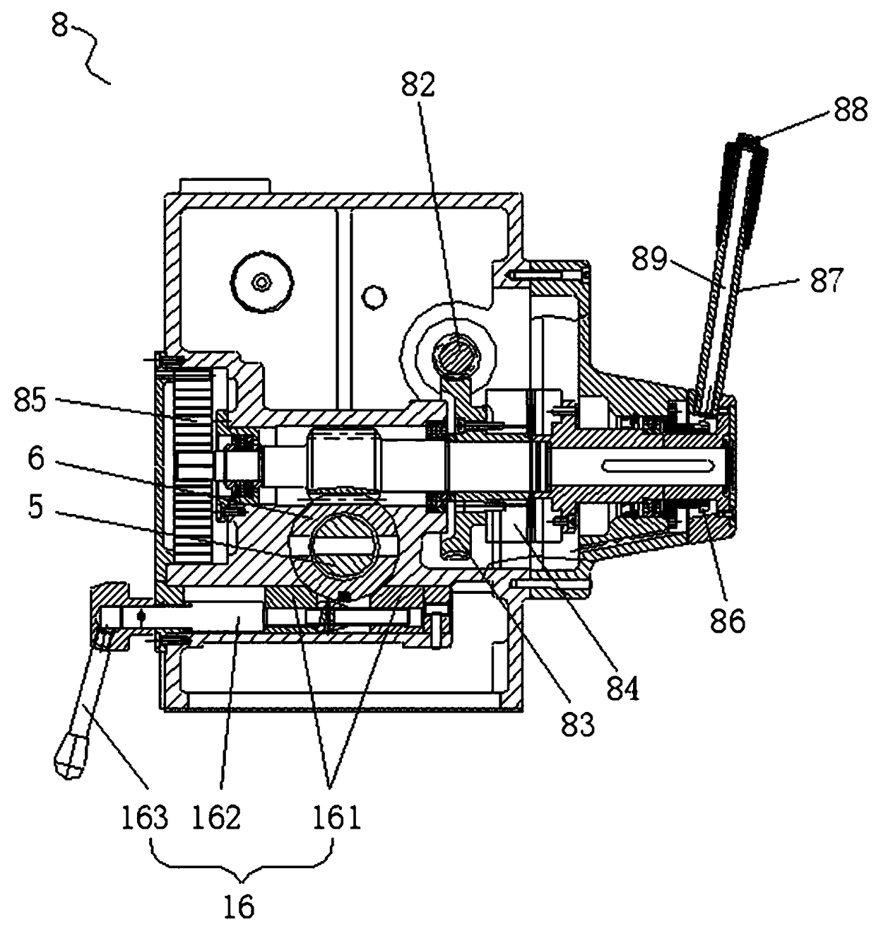 Frequency conversion stepless speed variation cylindrical vertical drill capable of precisely controlling drill depth