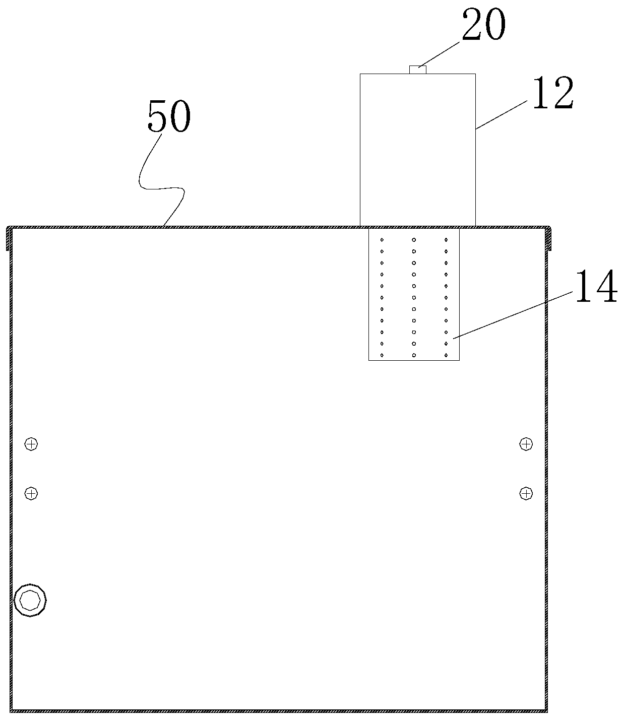 Pressure balance device capable of preventing ballooning of liquid storage tank, liquid storage tank and machine tool cooling machine