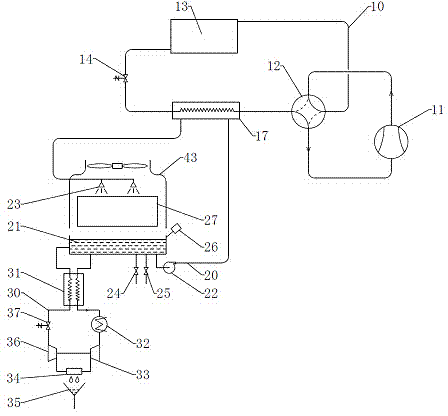 Heat pump type cold and heat source unit capable of achieving frost-free and evaporative cooling