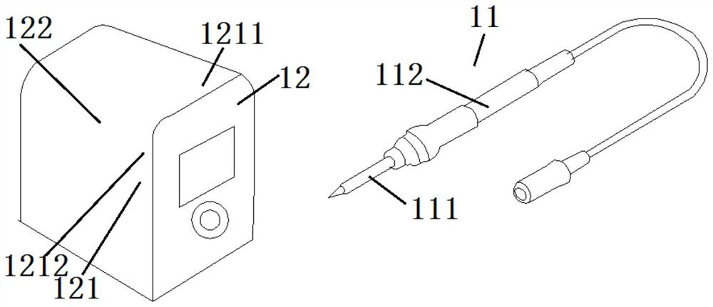 A temperature management system and method for an electric soldering iron combined with the Internet of Things