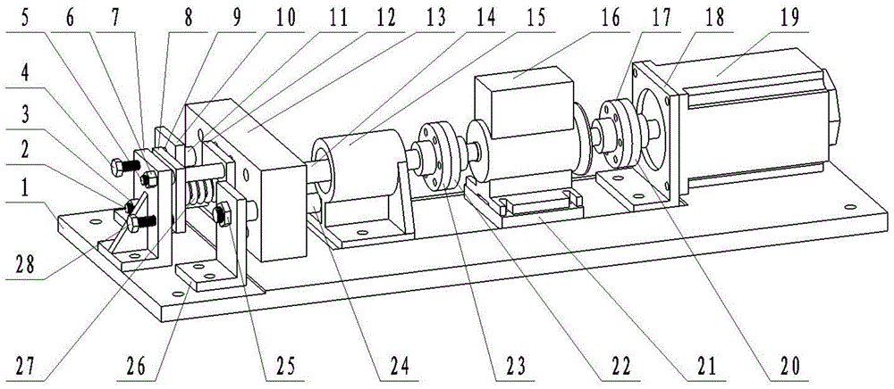 Frictional wear characteristic test device and method for joint curved junction surfaces