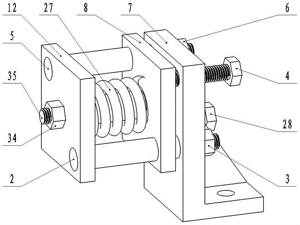 Frictional wear characteristic test device and method for joint curved junction surfaces