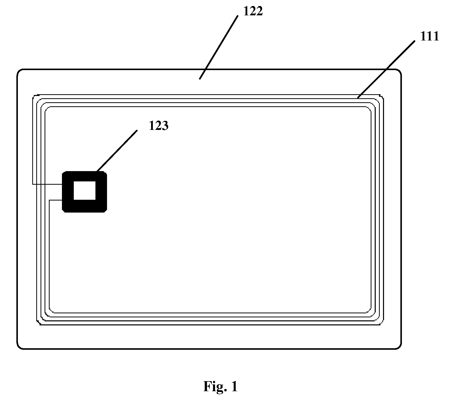 Antenna for the plug-in dual-interface smart card