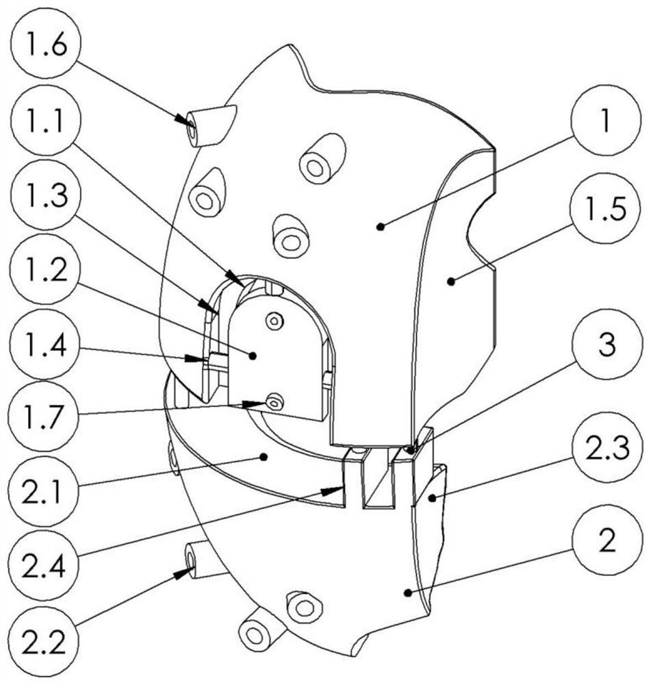 Single condyle replacement guiding template and use method thereof