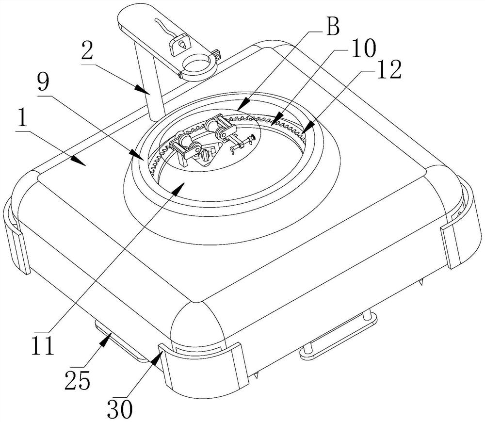 Supporting device for installing cast-in-situ bored pile concrete pouring guide pipe and using method of supporting device