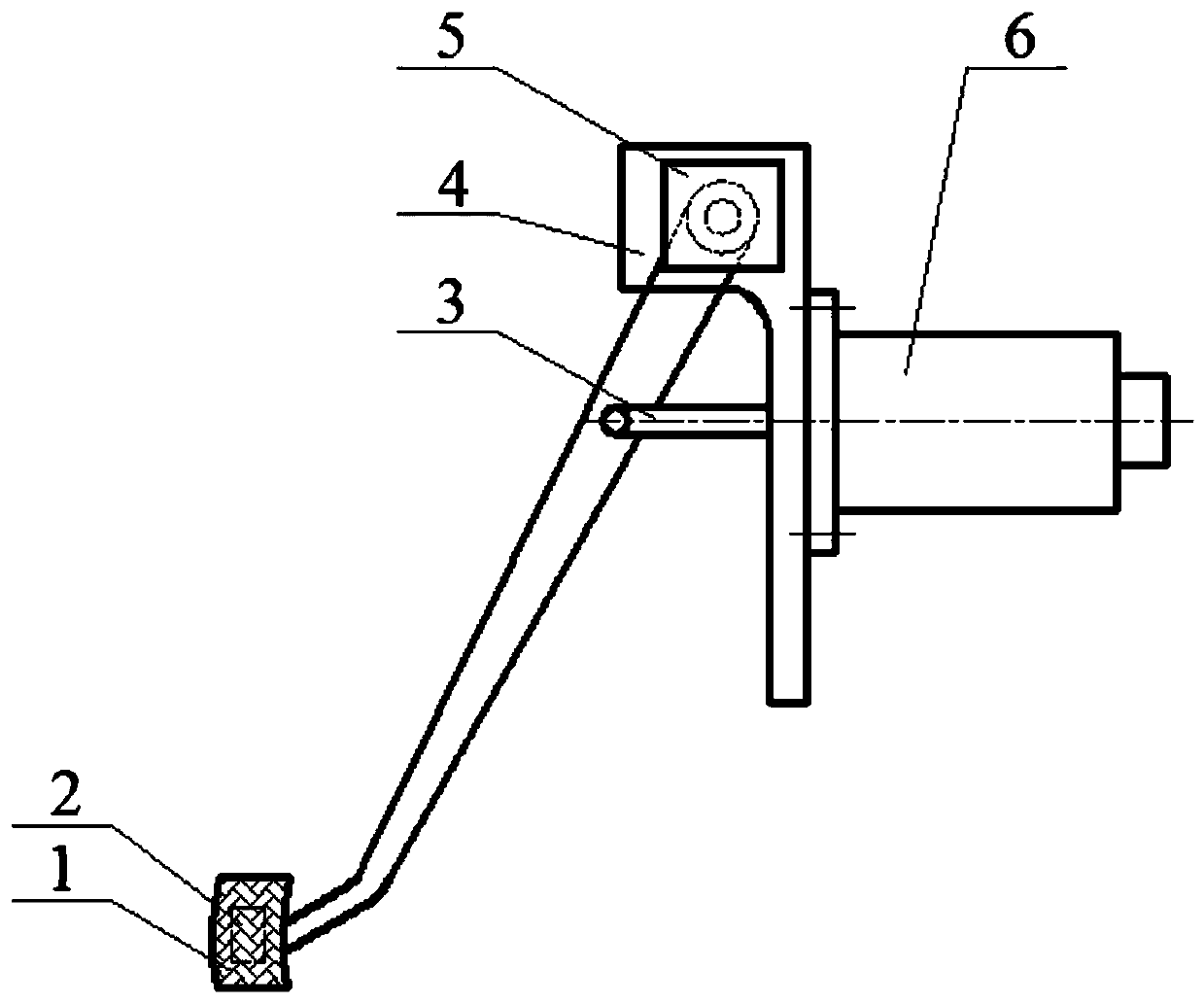 An adjustable pedal feeling simulator and its automobile brake pedal mechanism