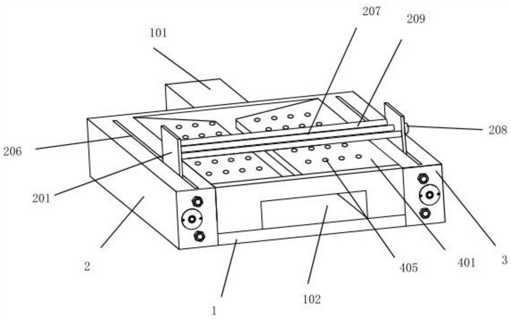 A kind of polishing device and polishing method for bamboo floor processing that is easy to turn over