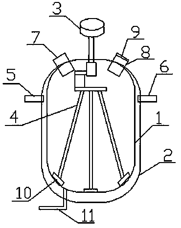 Acid leaching device for silicon ore purification