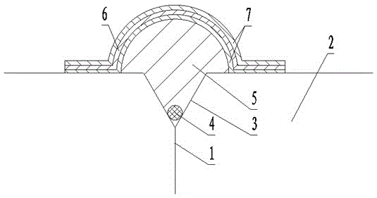 Water stopping method applied to joint of hydropower station and water stopping structure thereof