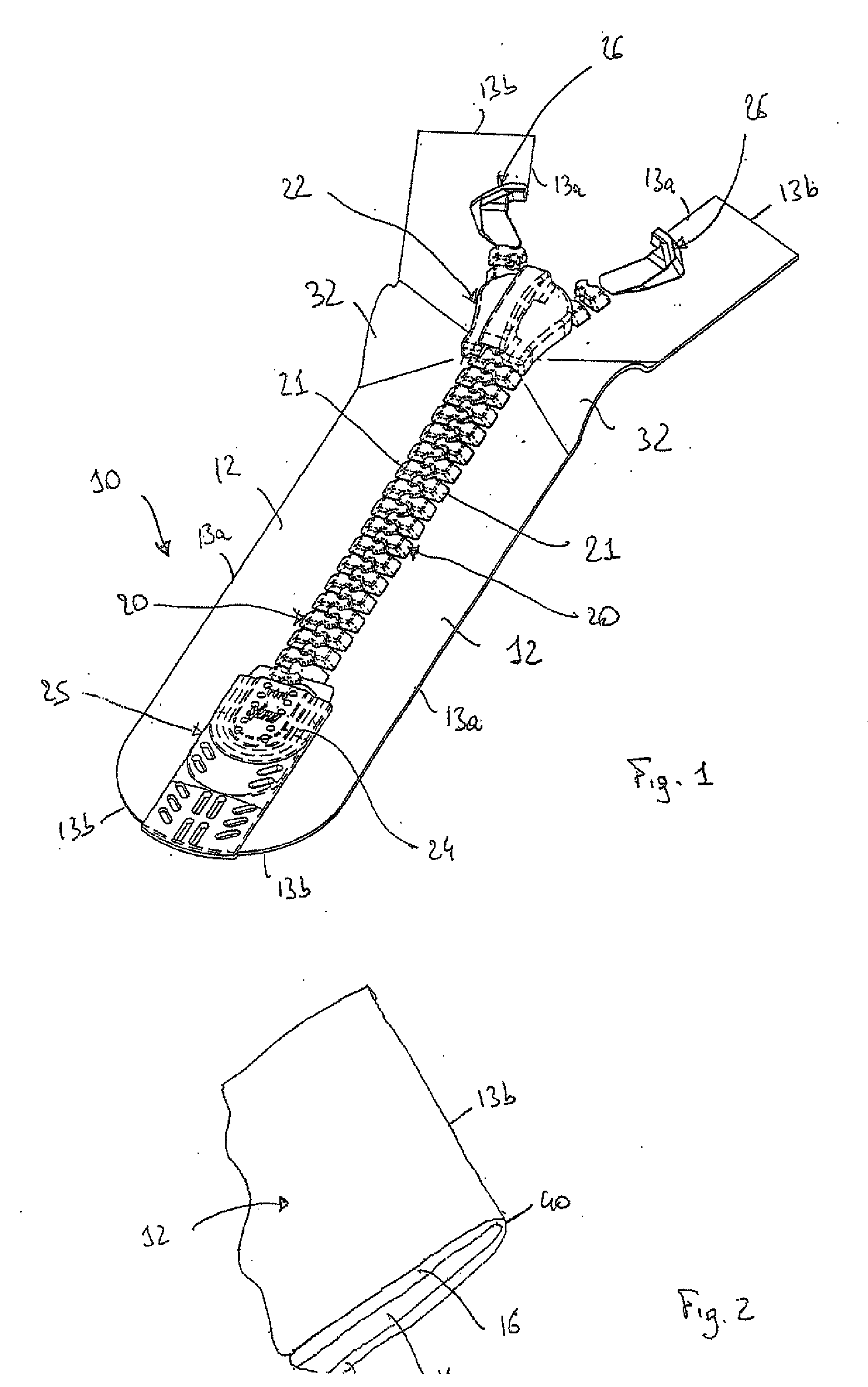 Fluidtight Slide Fastener