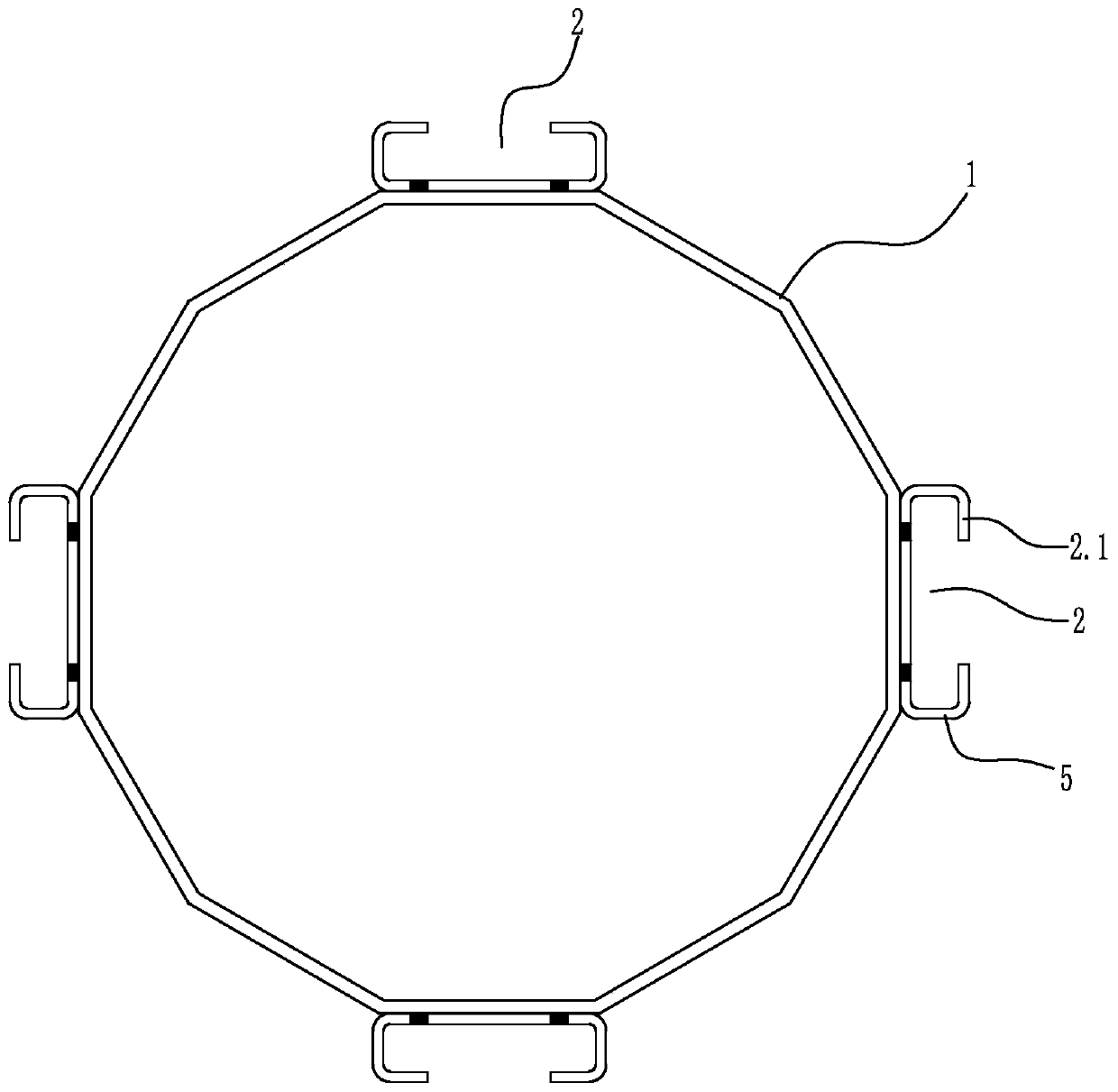 Smart integrated rod expansion groove anti-fall off components