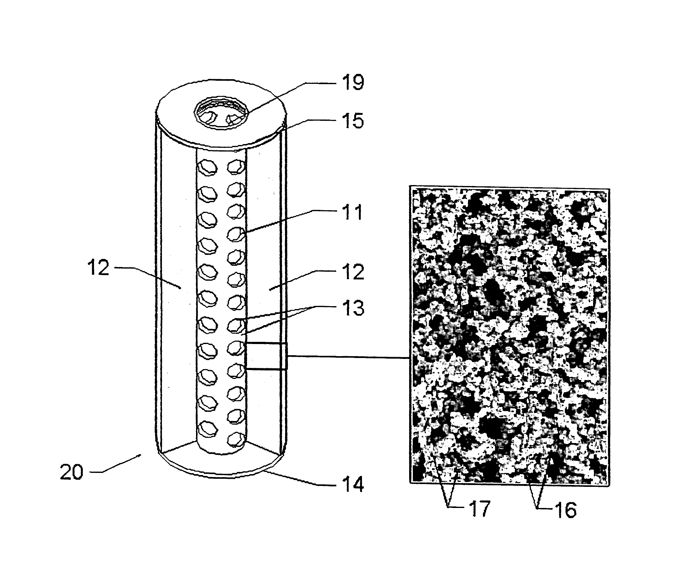 Porous matrix sound suppressor