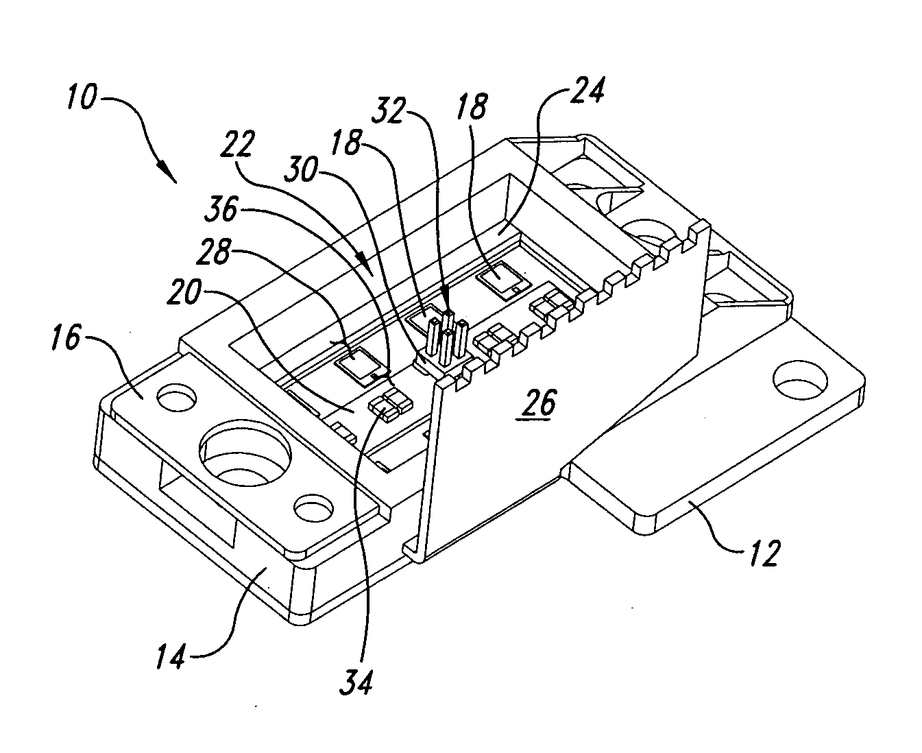 Architecture for power modules such as power inverters