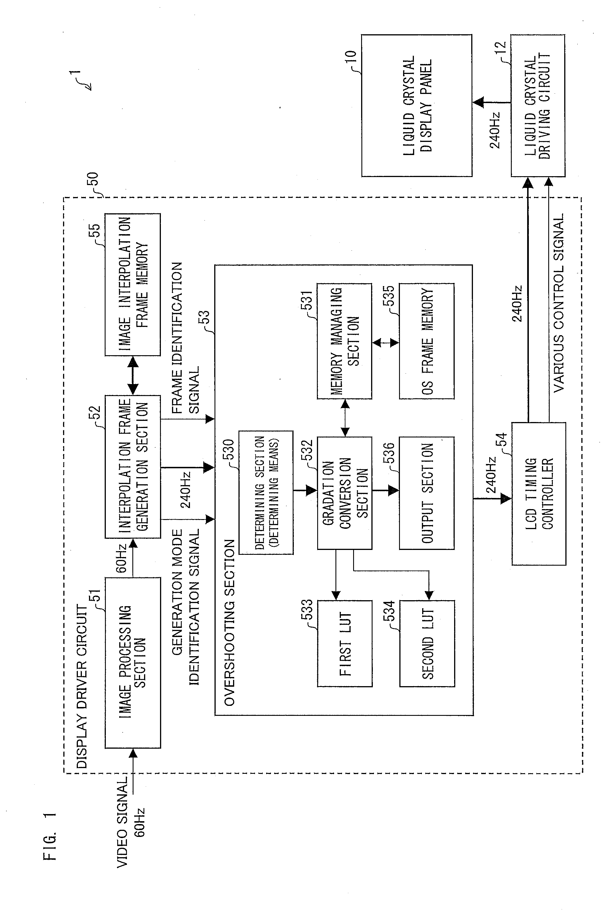 Display driver circuit, liquid crystal display device, display driving method, control program, and computer-readable recording medium having same control program recorded therein