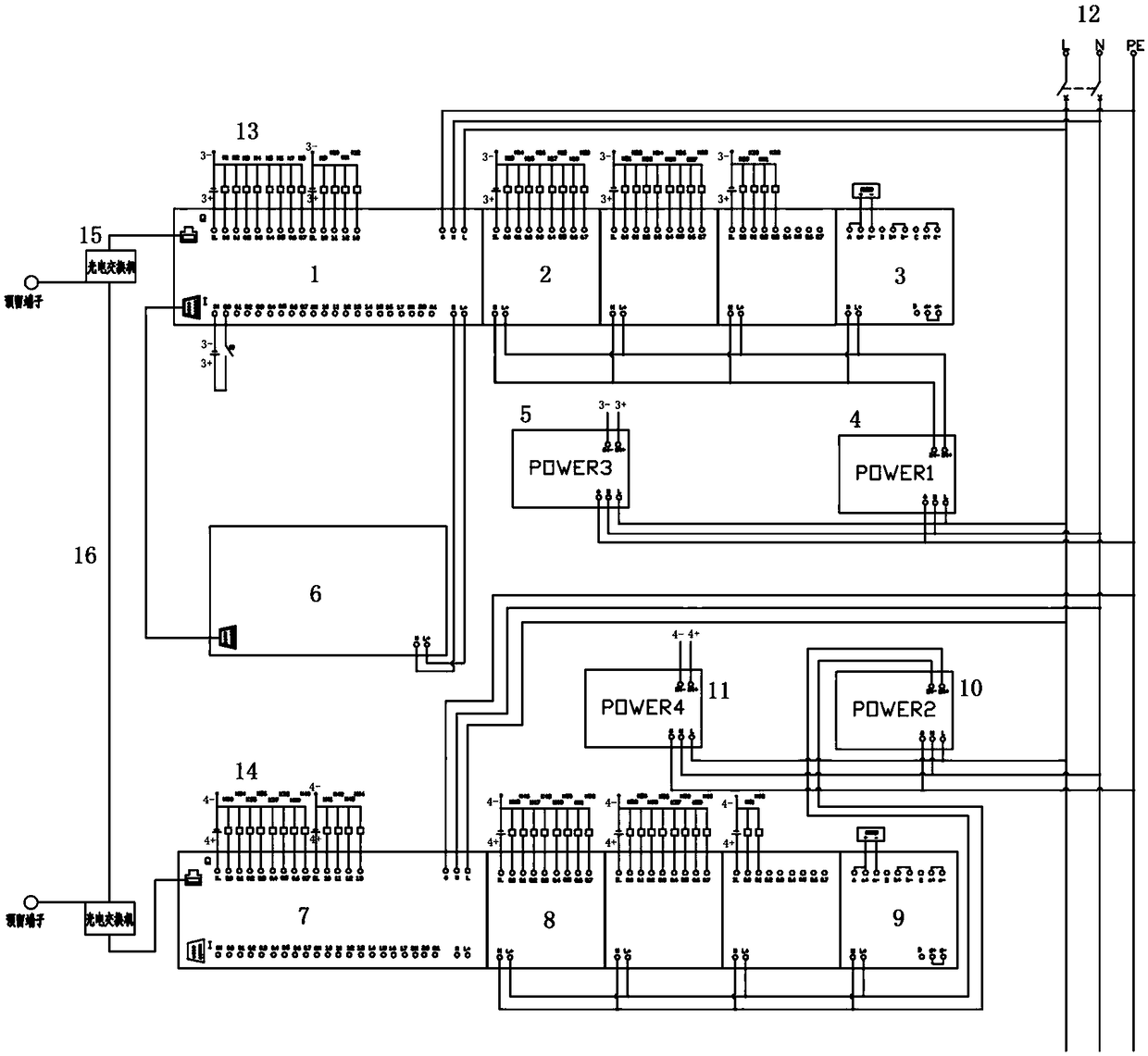 A centralized control system and method for an air compressor system