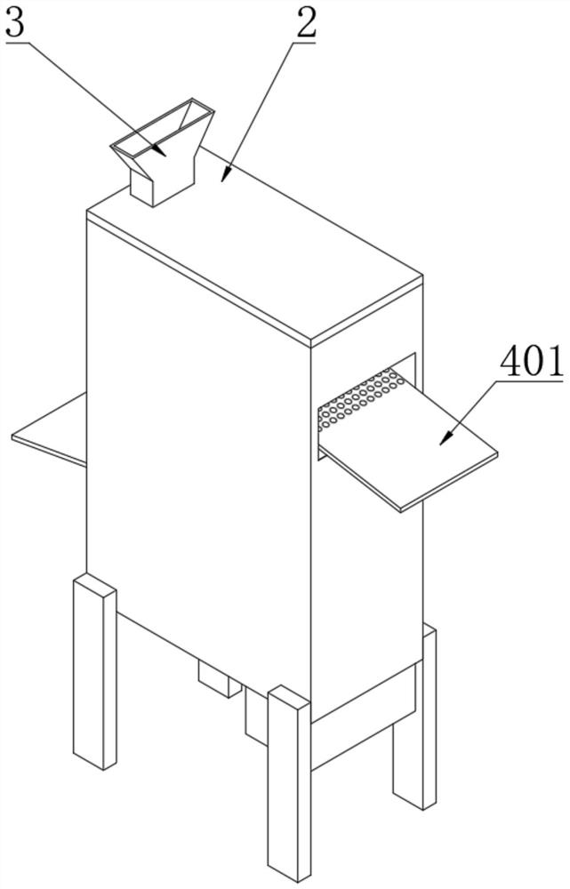 Rapid sand screening device for municipal engineering construction