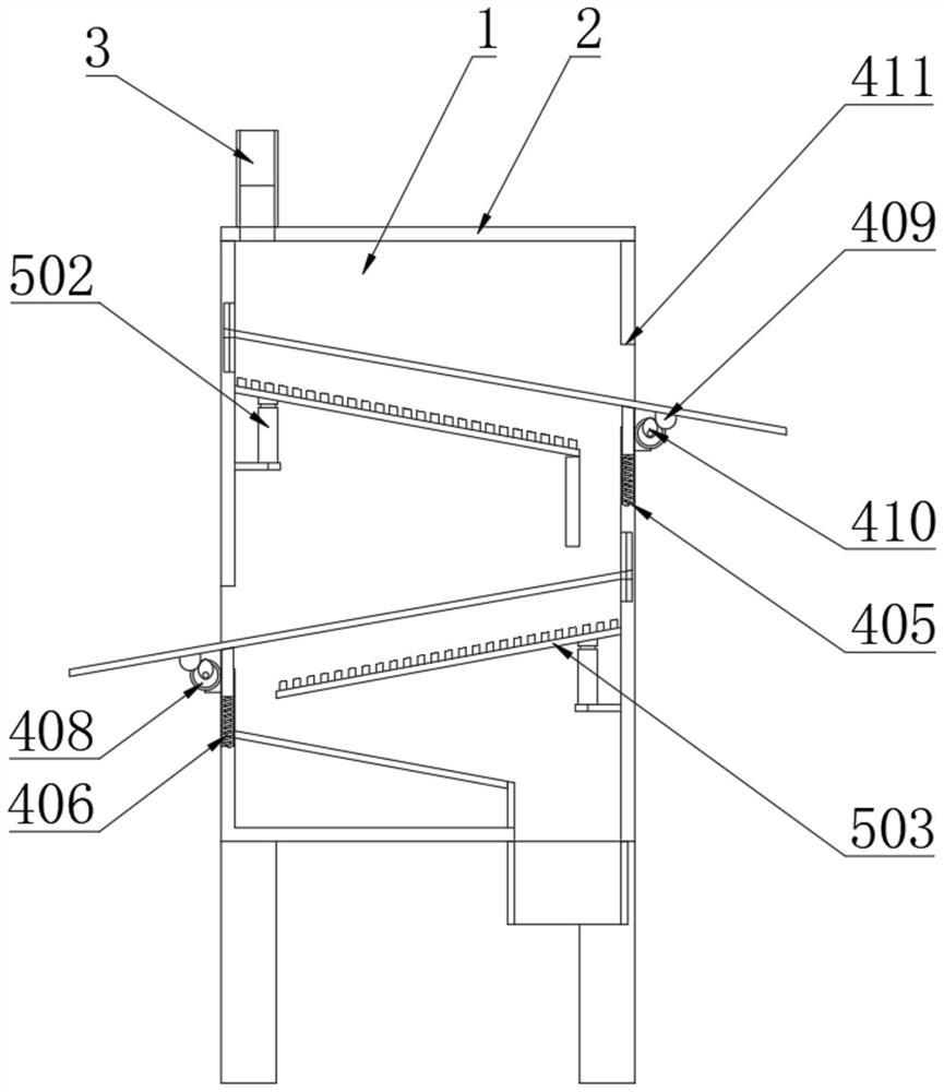 Rapid sand screening device for municipal engineering construction