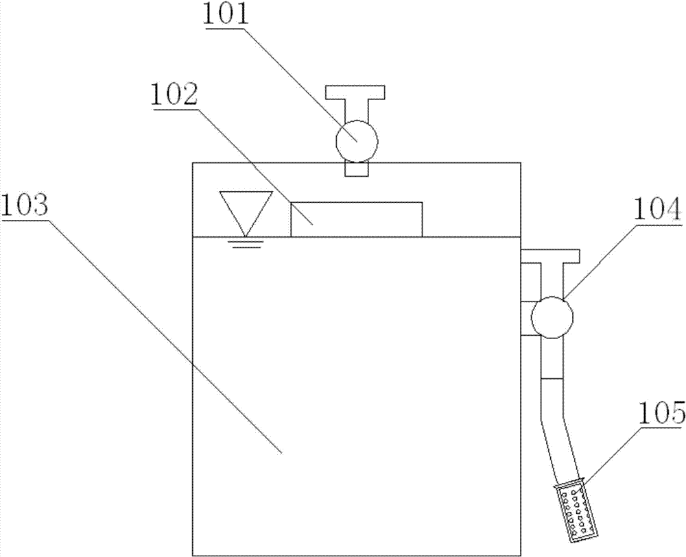 Confined water physical model test device for bedding bank slope