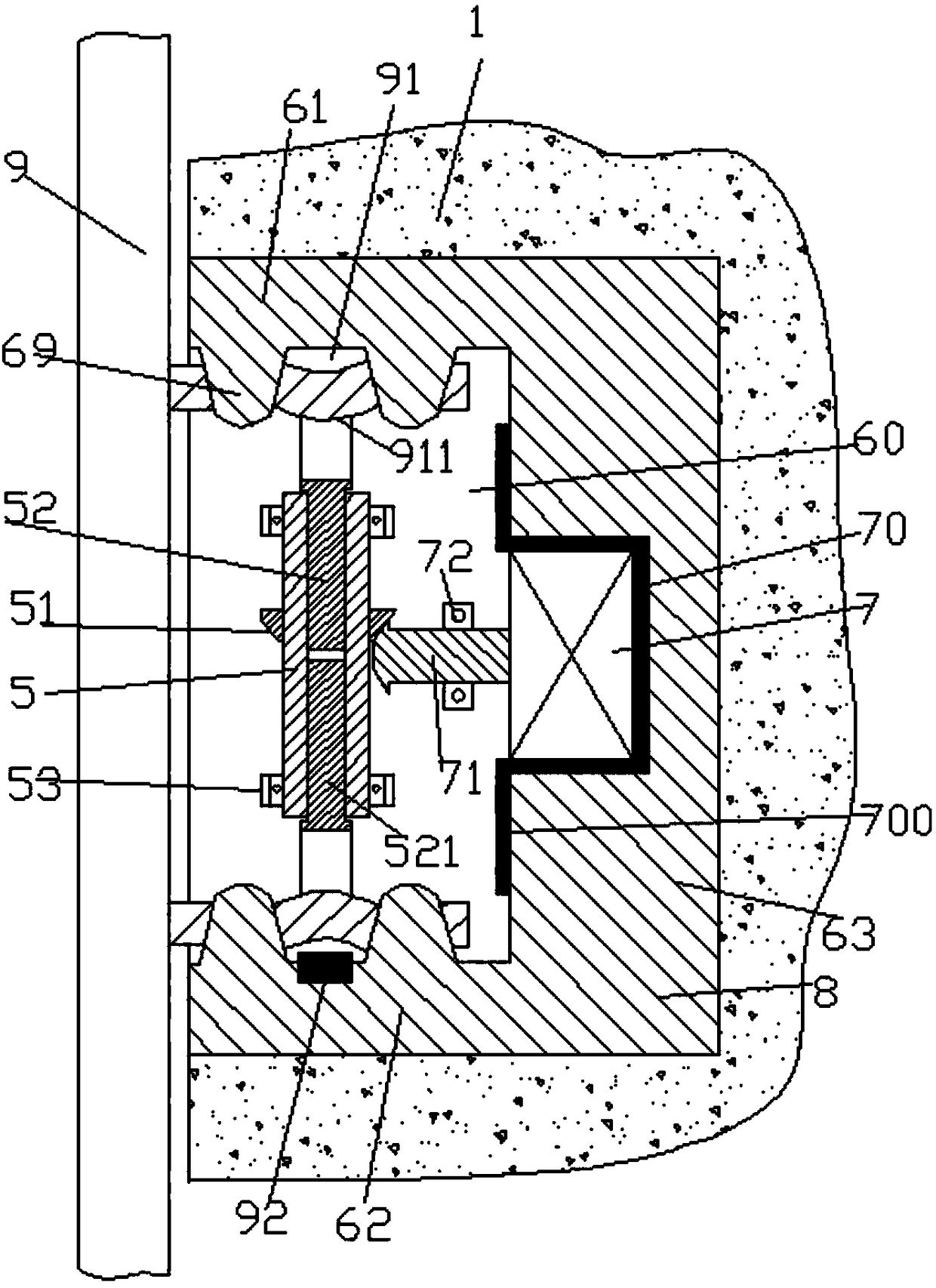 An installation structure of a decorative panel