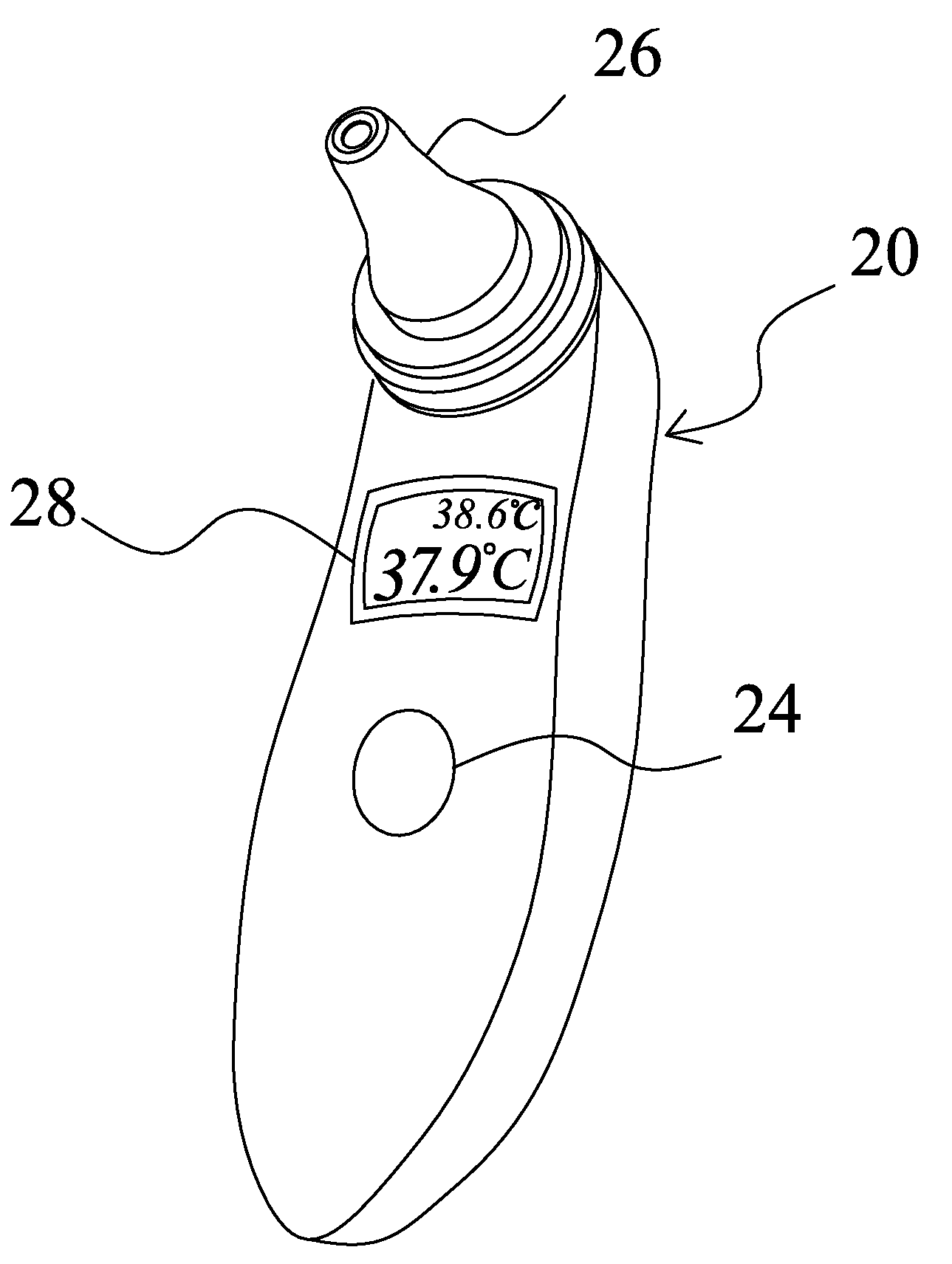 Infrared clinical thermometer