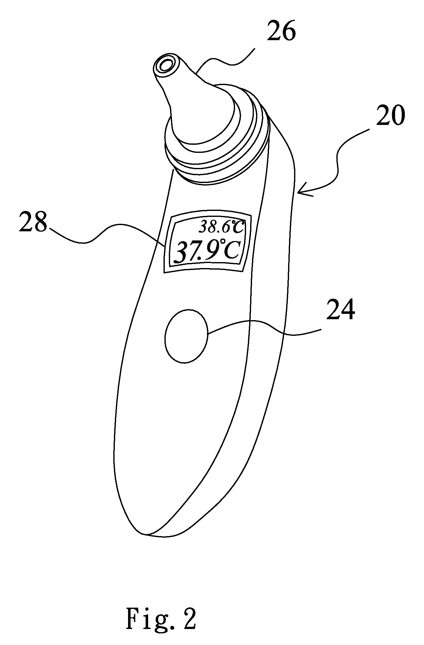 Infrared clinical thermometer