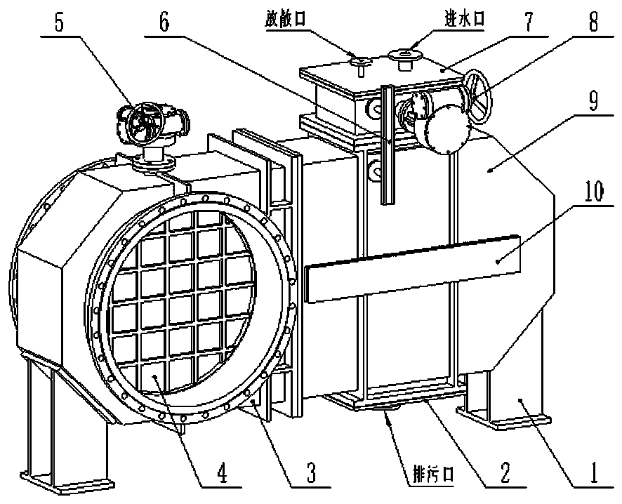 Novel dual-drive fully-closed coal gas water seal gate valve