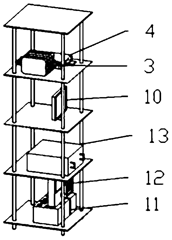 Three-axial-force performance test device of large-push-force superconductive linear motor