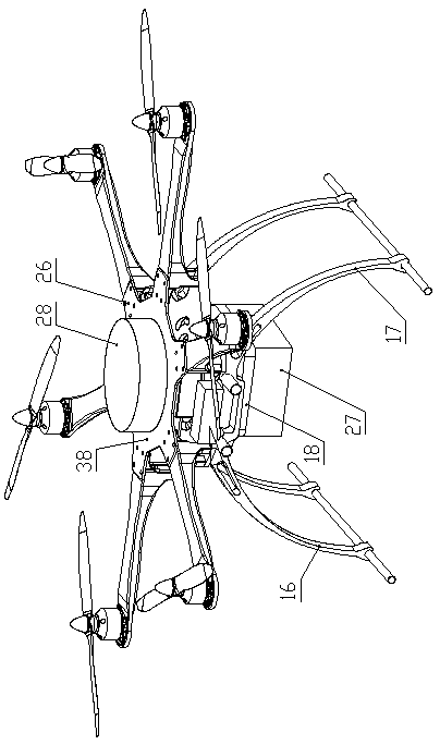 Unmanned aerial vehicle accident anti-falling damage device