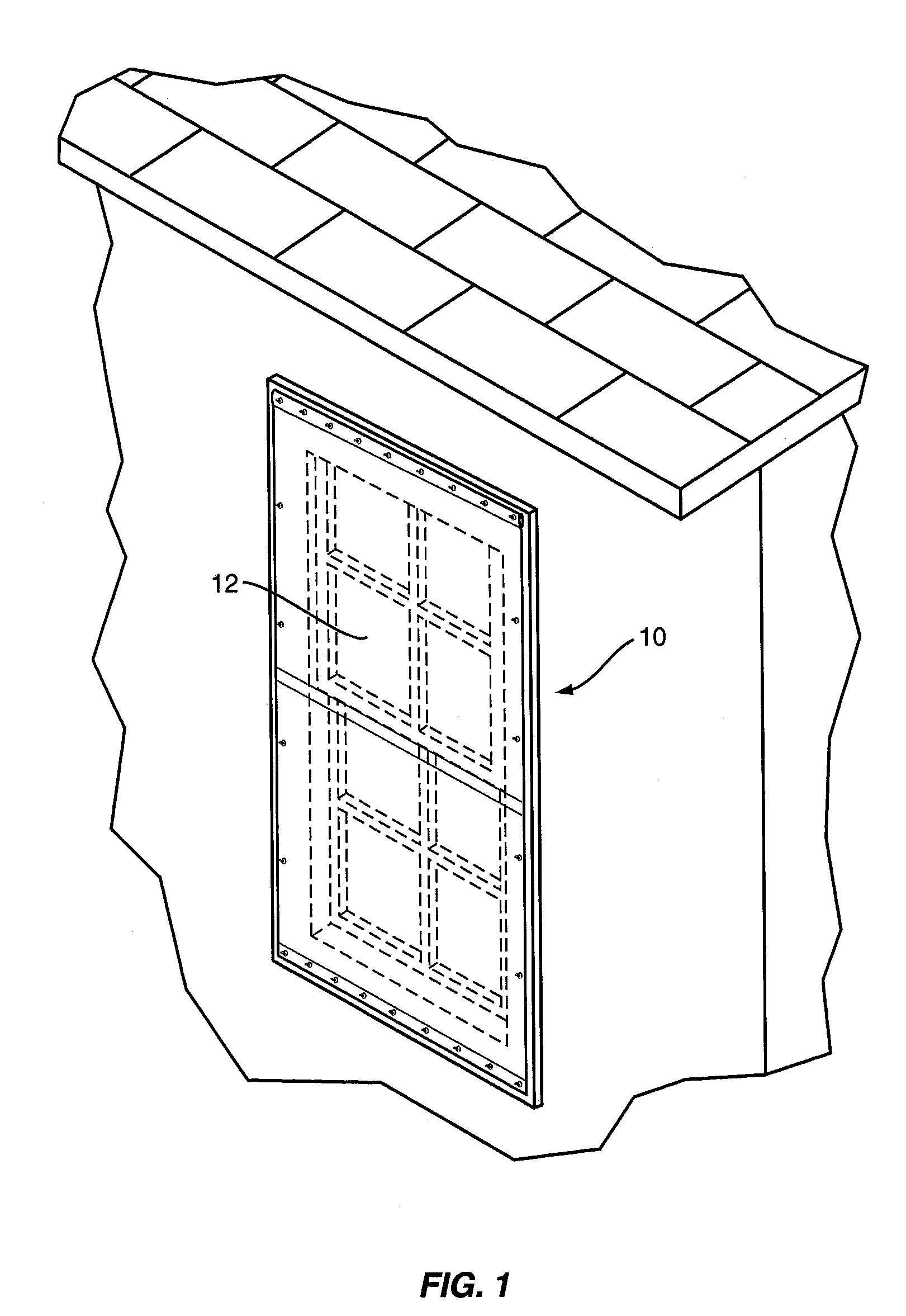 Storm panel for protecting windows and doors during high winds