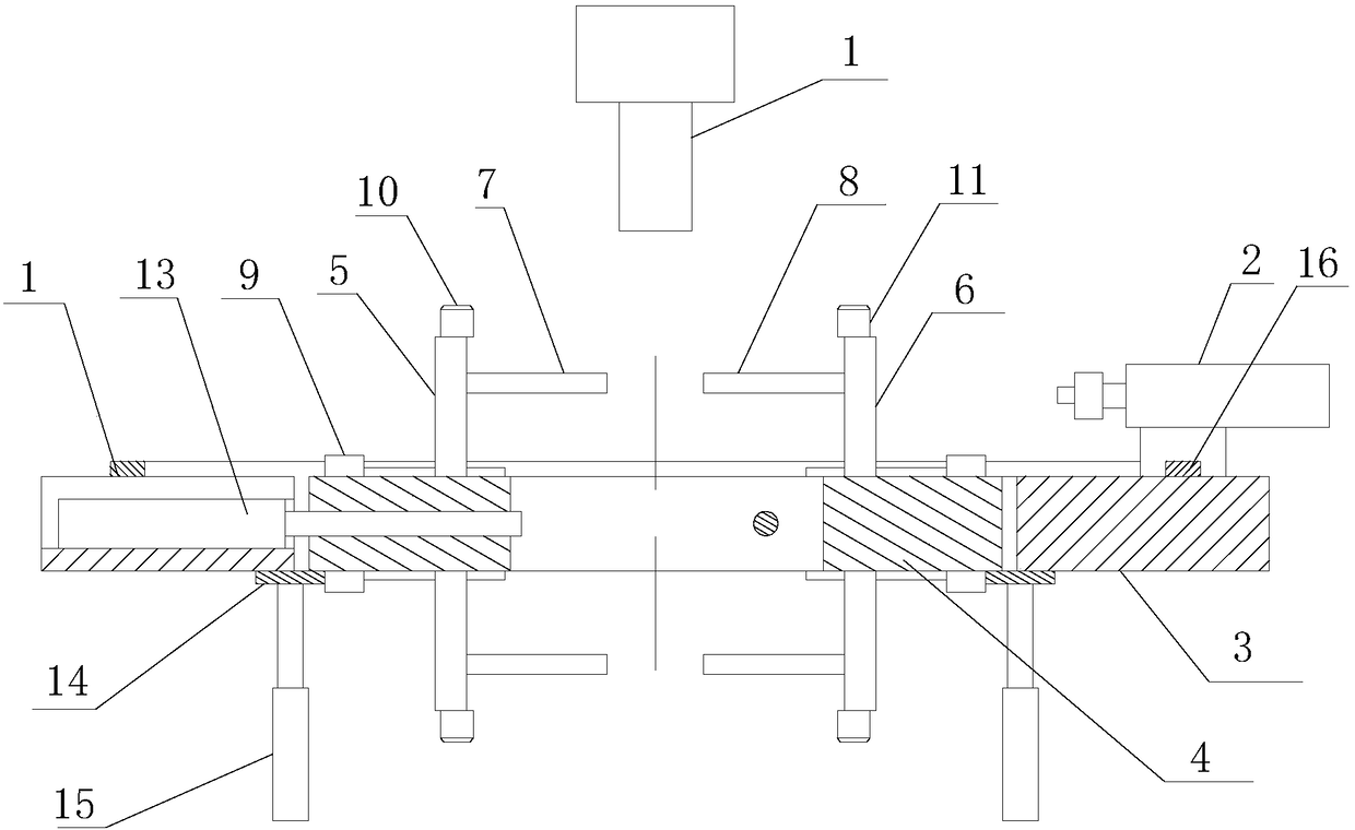 High-efficiency multi-azimuth synchronous machining device