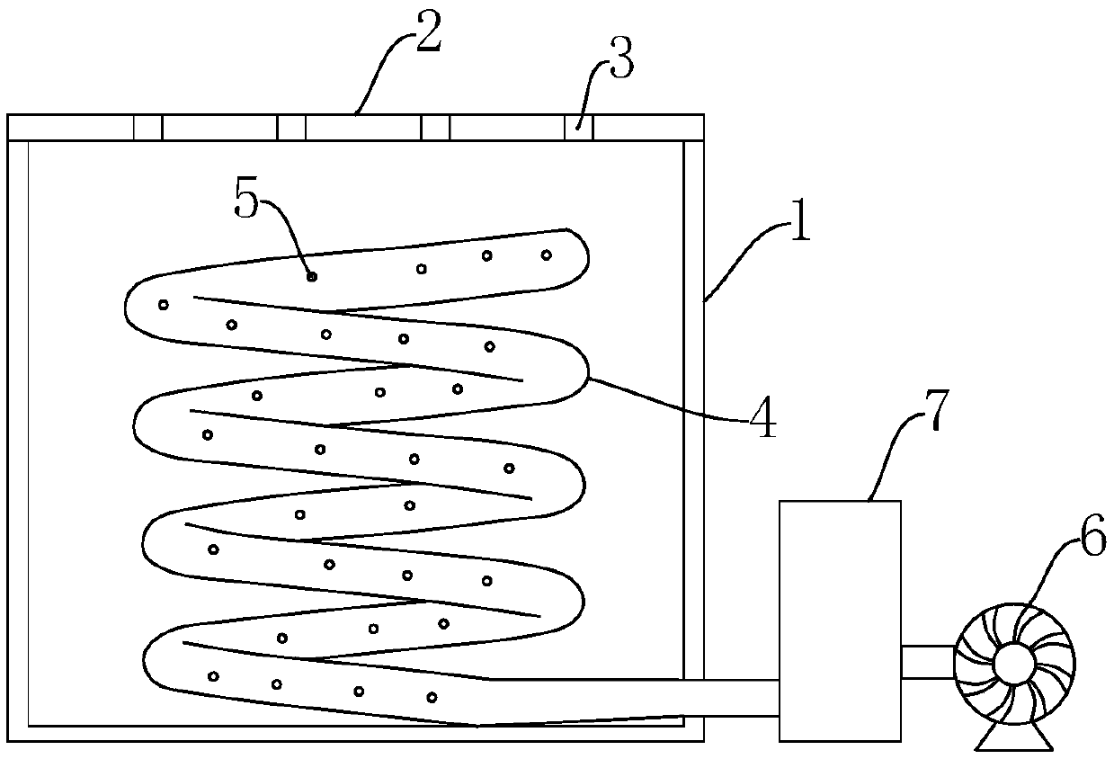 Biomass raw material drying device