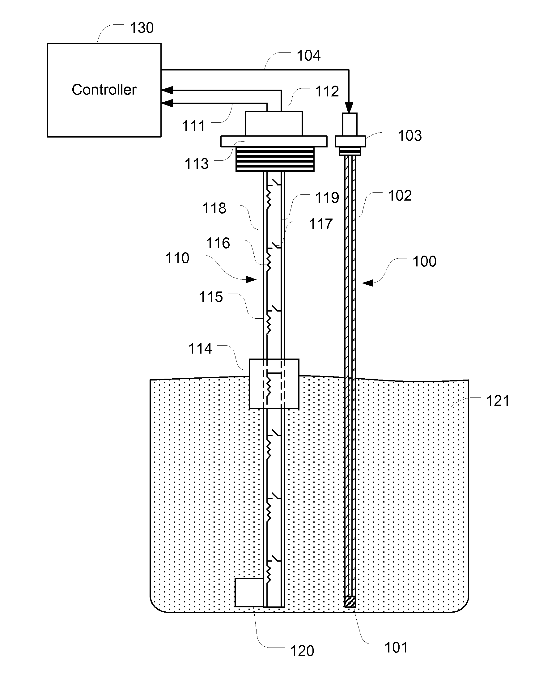 Multifunctional fluid level and quality sensing device