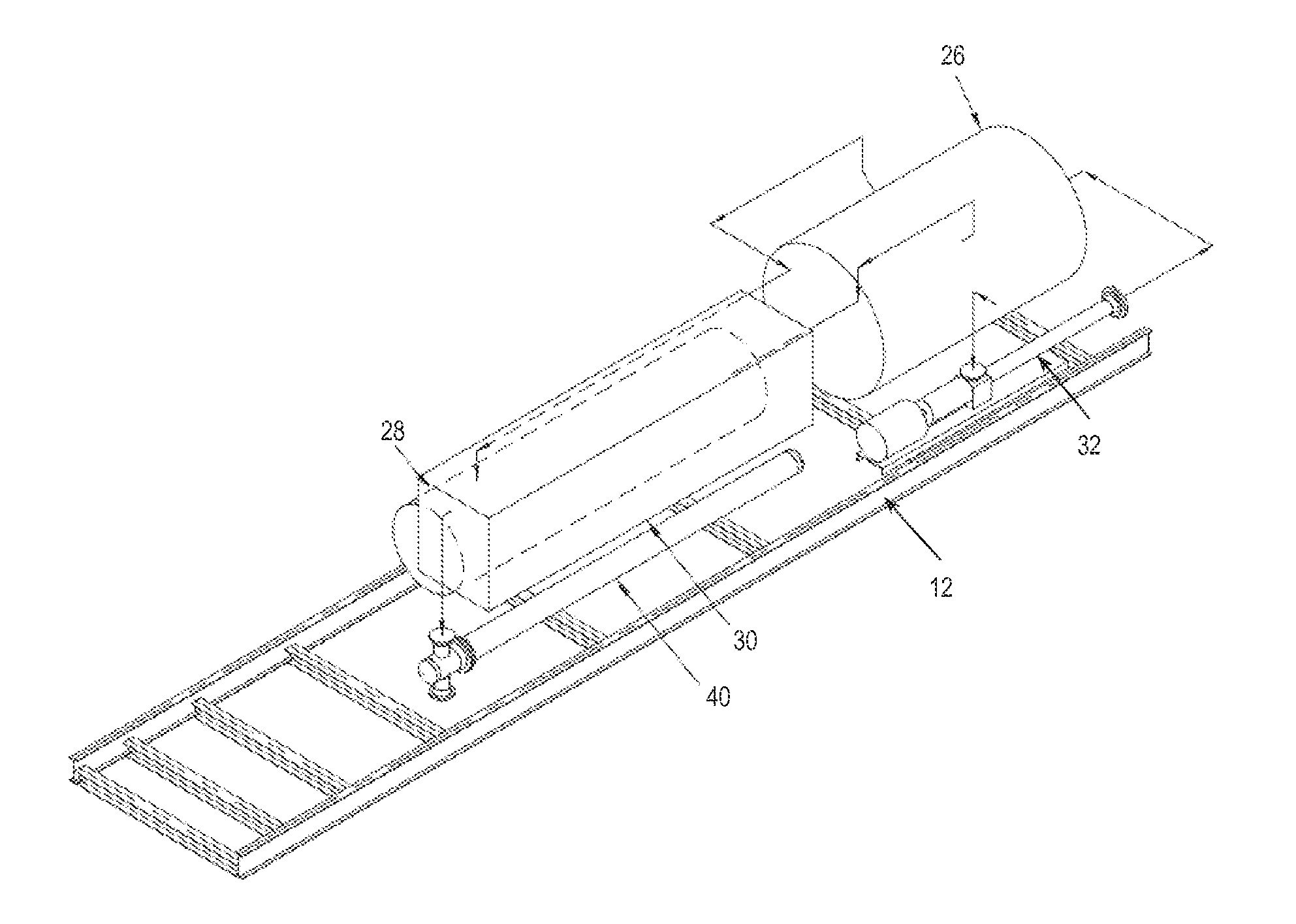 Mobile thermal treatment method for processing organic material