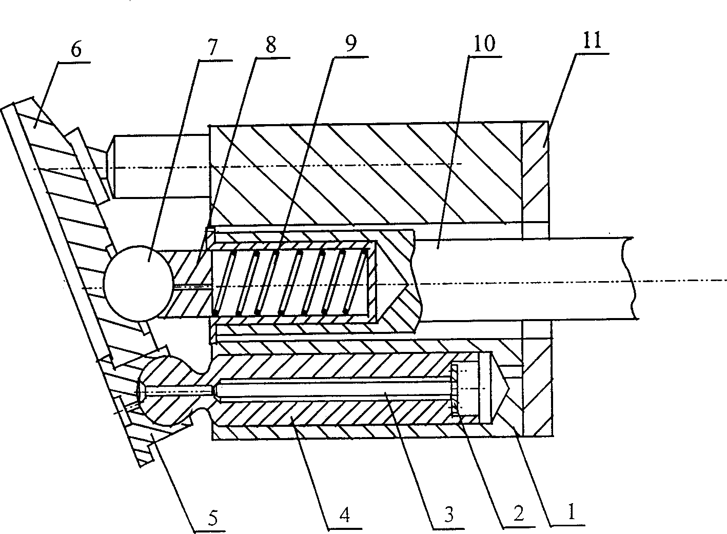 Low-noise hydraulic planger pump with energy accumulator