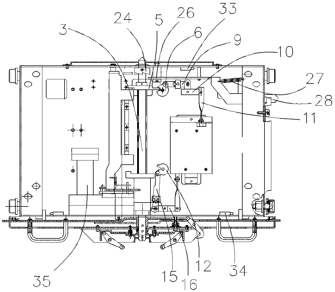 A trip-proof vacuum circuit breaker electric chassis vehicle