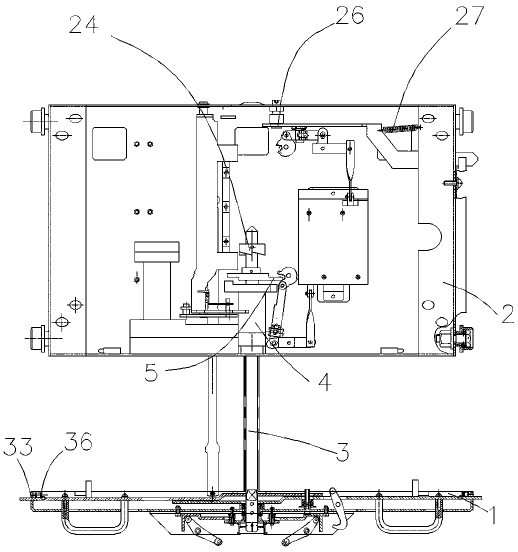 A trip-proof vacuum circuit breaker electric chassis vehicle