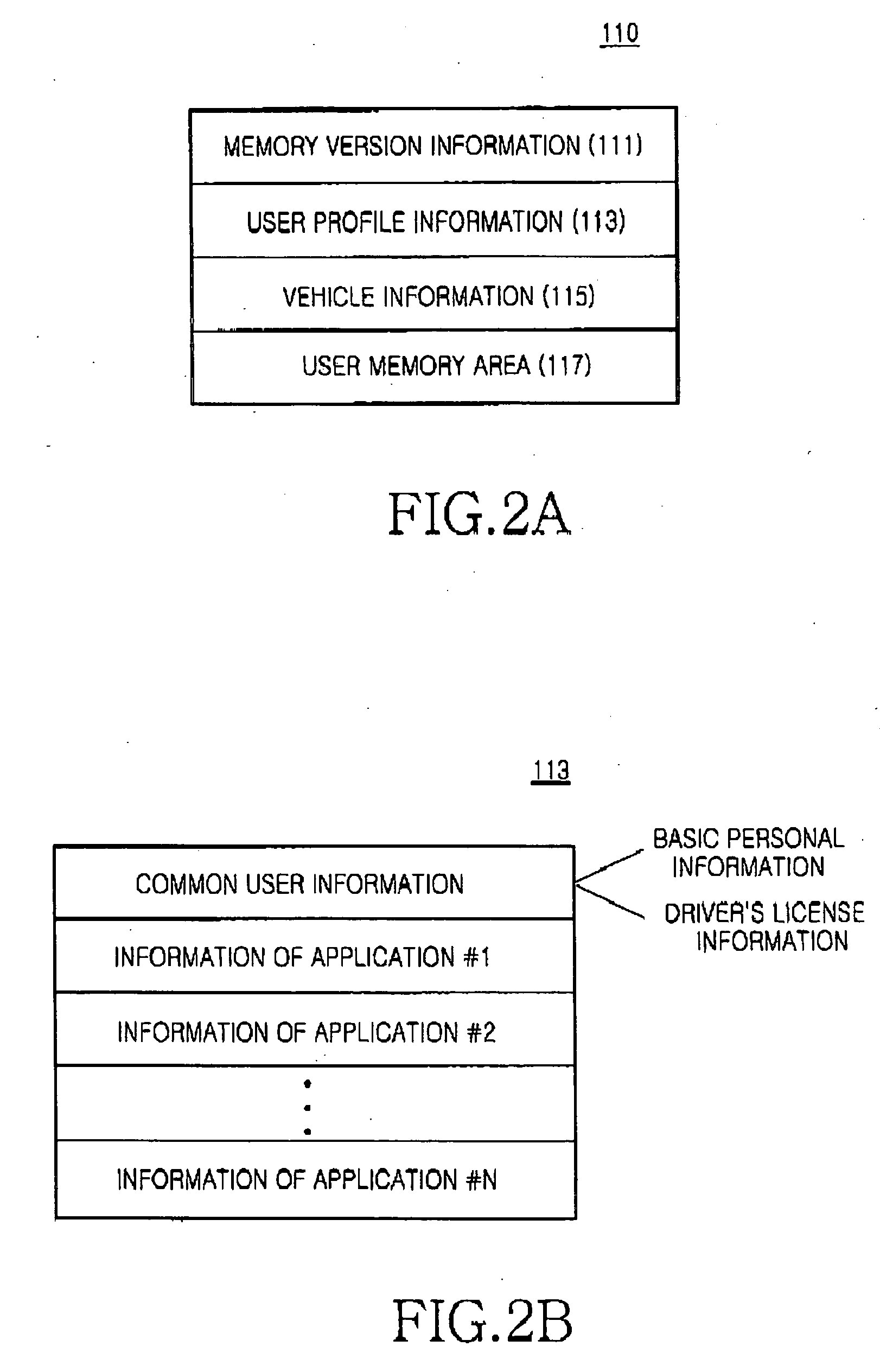 Vehicle key having memory and vehicle control method using the same