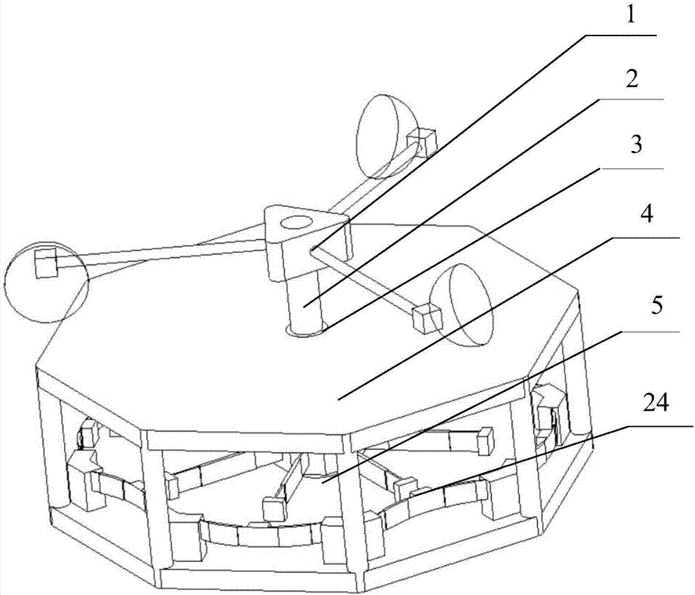 Alternating buckling type wind piezoelectric energy collector