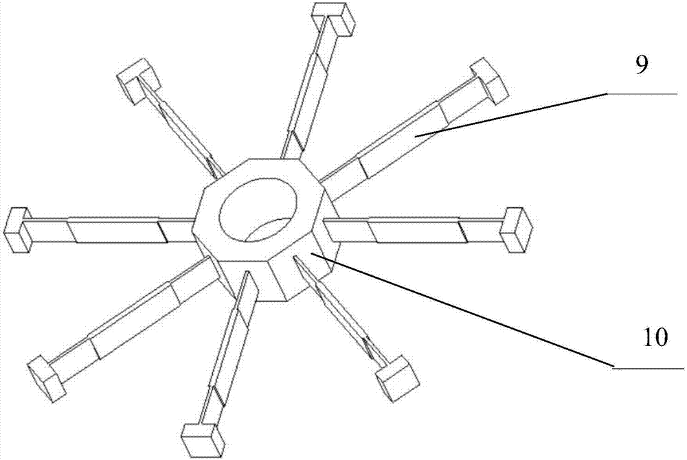 Alternating buckling type wind piezoelectric energy collector