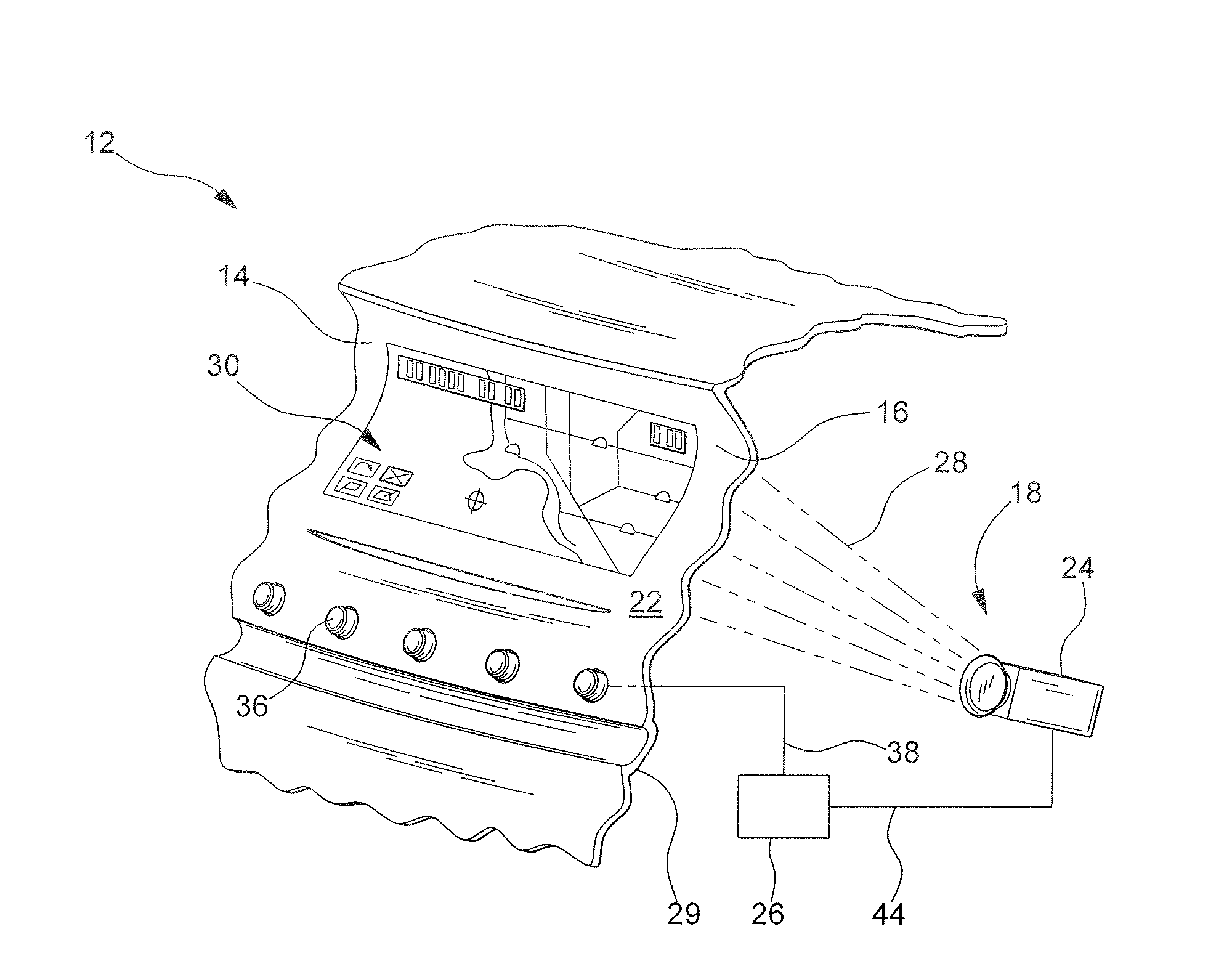 Reconfigurable center stack with touch sensing