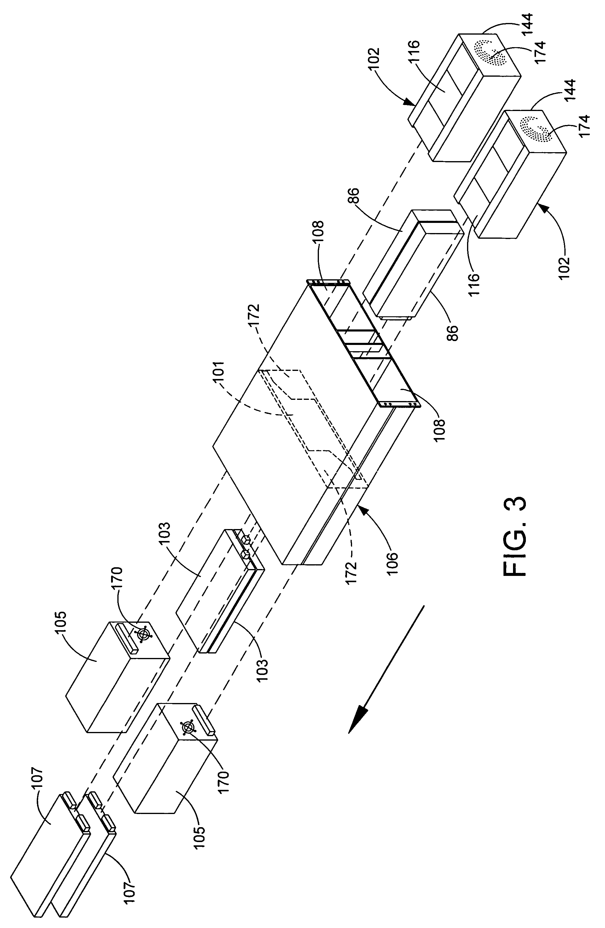 High speed and high capacity data storage array