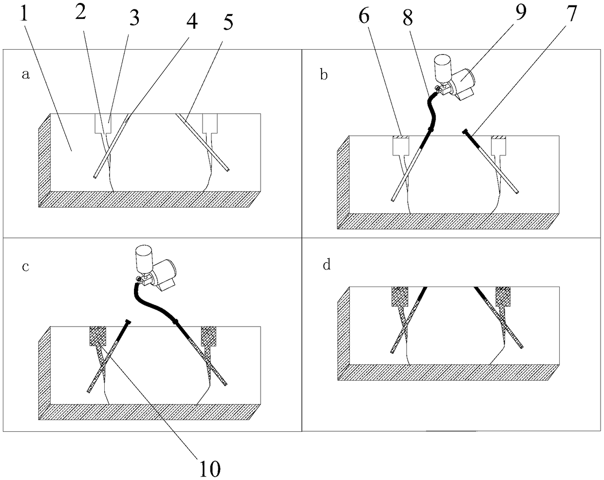 Repairing method of inconstant cracks of concrete building body