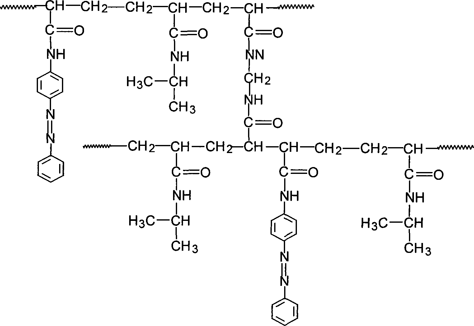 Ultraviolet radiation-temperature response type macromolecule hydrogel