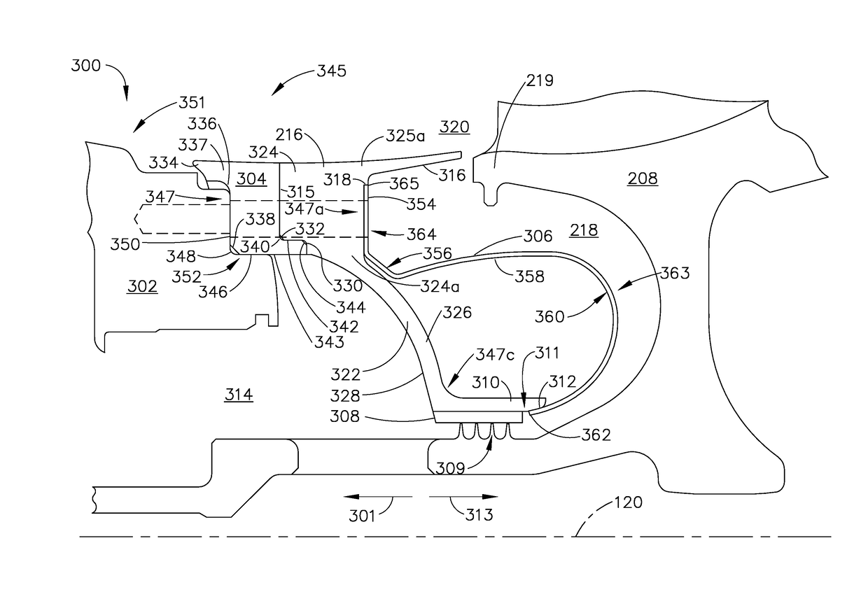 System for an inlet guide vane shroud and baffle assembly