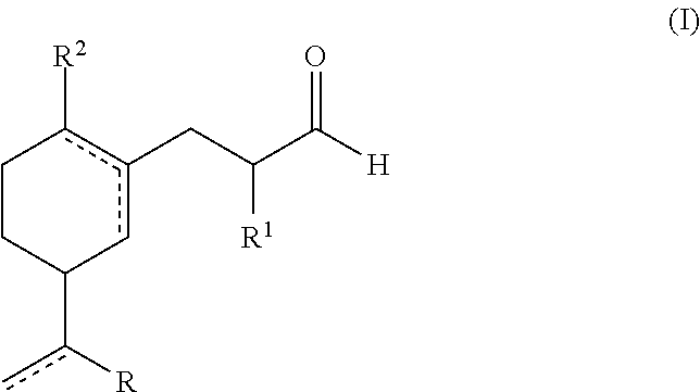 A green, lily of the valley perfuming ingredient