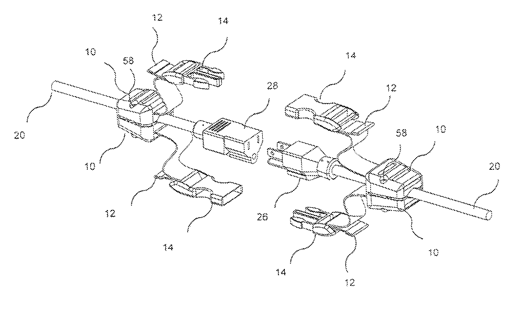 Cord, hose and cable fastening system and method