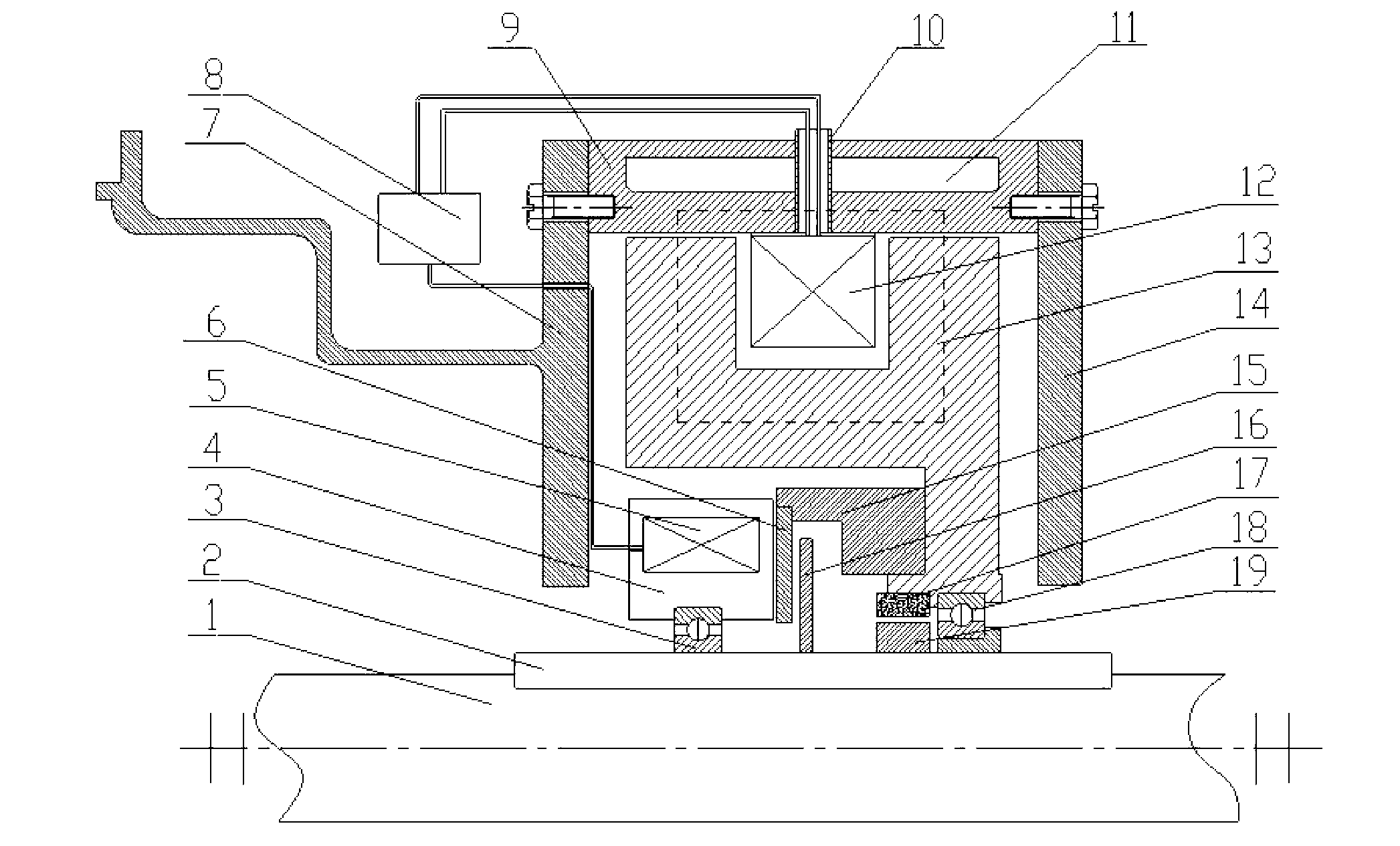 Double-salient liquid cooling eddy current retarder with front-loading gearbox