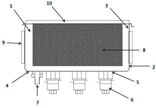 Acid-alkali corrosion-resistant ultrasonic cleaning tank